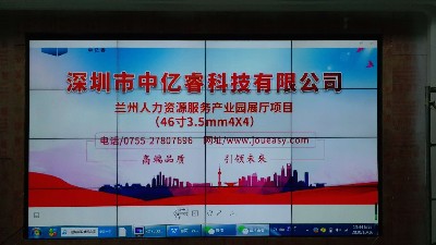 中億睿液晶屏、滑軌屏助力蘭州人力資源產(chǎn)業(yè)園打造創(chuàng)意科技化數(shù)字展廳